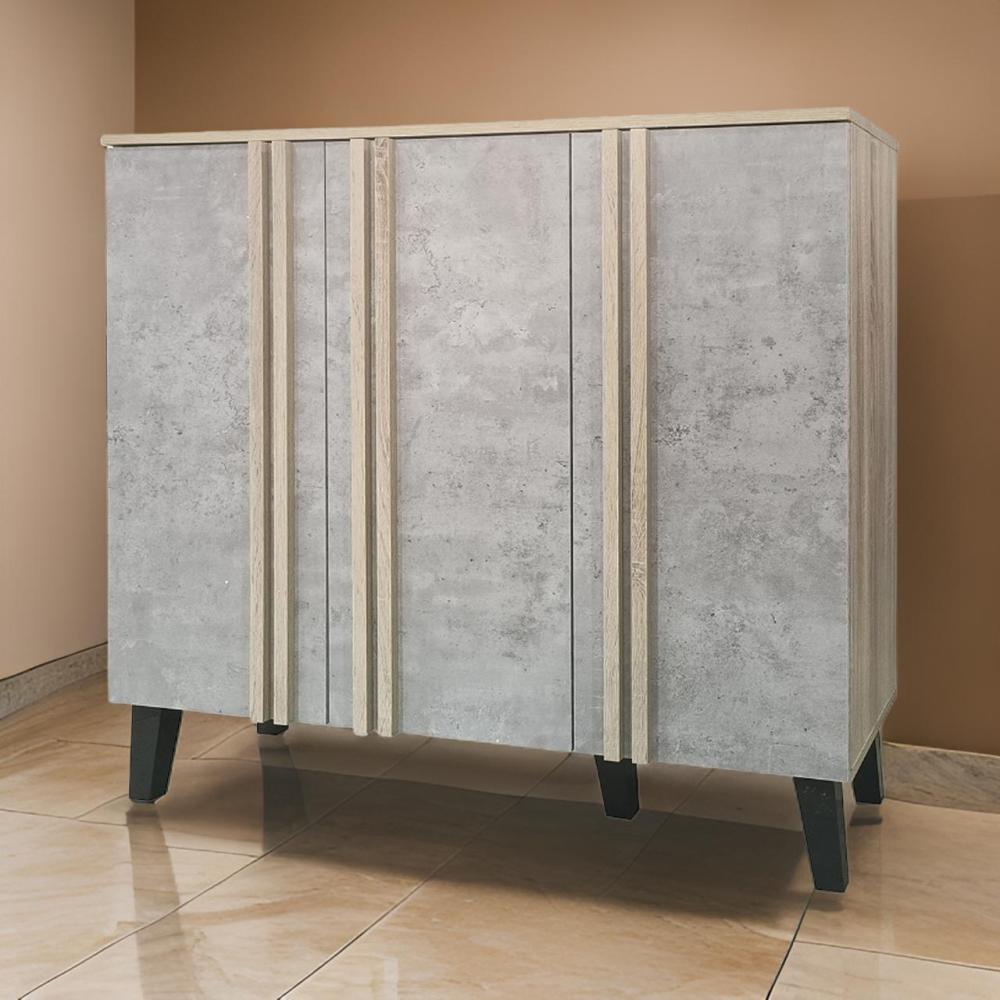 جزامة ماليزي 3 باب لون رمادي*بيج مقاس 100 سم