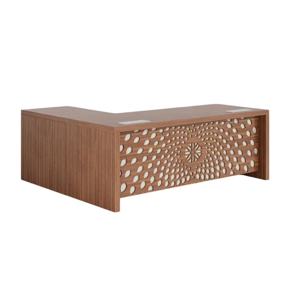 مكتب مودرن مقاس 160 سم زاوية يمين أو يسار