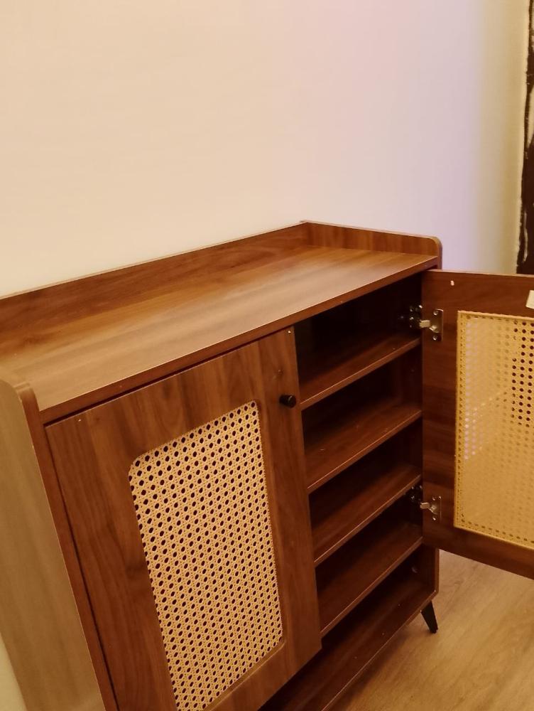 دولاب أحذيه راتان 2 باب مقاس 80 سم