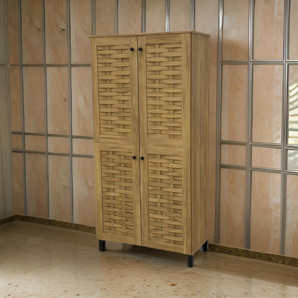 دولاب الأحذية الكبير 4 باب لون بيج