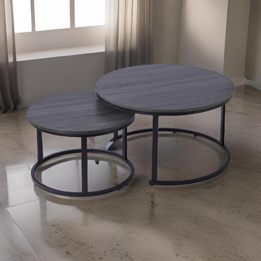 طقم طاولات متداخلة لون رمادي غامق - جودة عالية