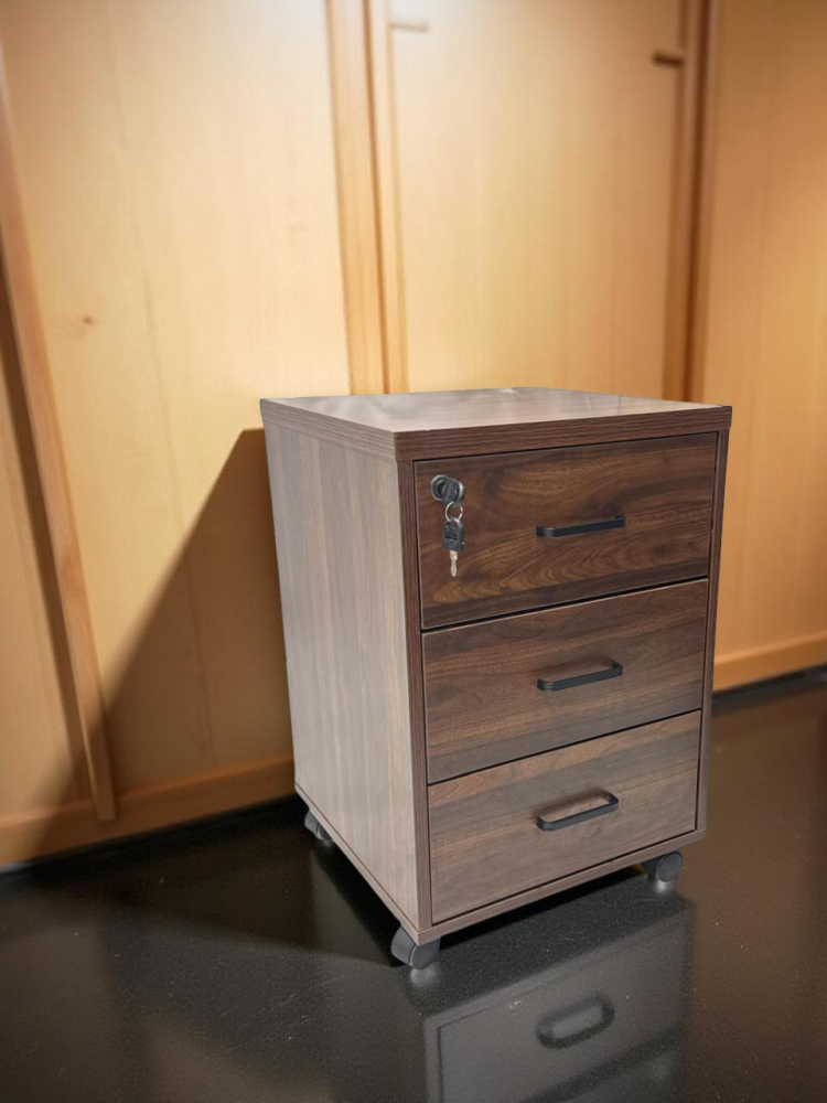 وحدة أدراج مكتبية لون كوفي