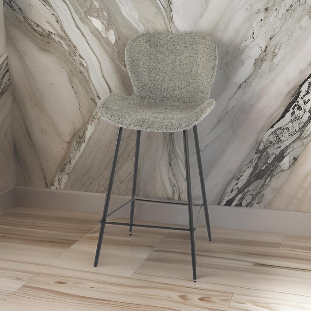 كرسي  بار بوكليه لون رمادي