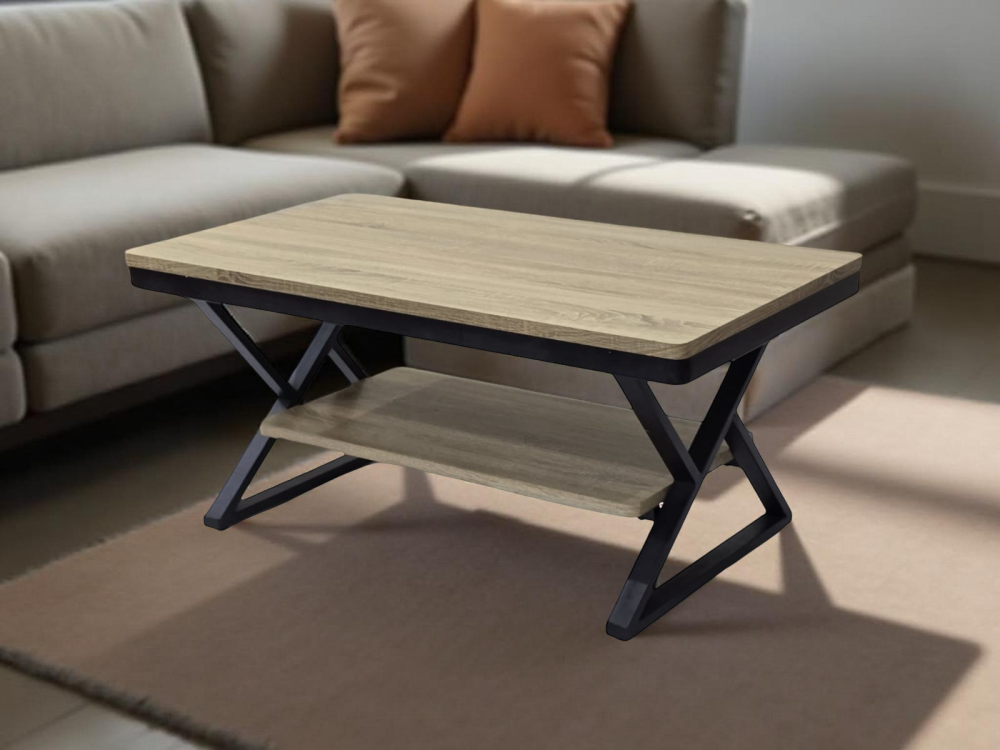 طاولة كنب راقية مقاس 110 سم لون بيج