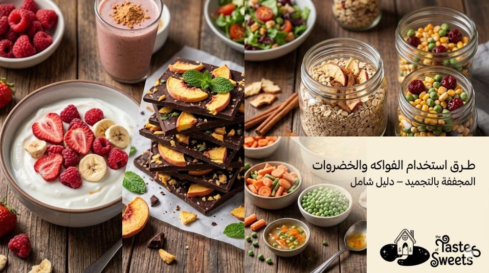 الفواكه مجففة بالتجميد