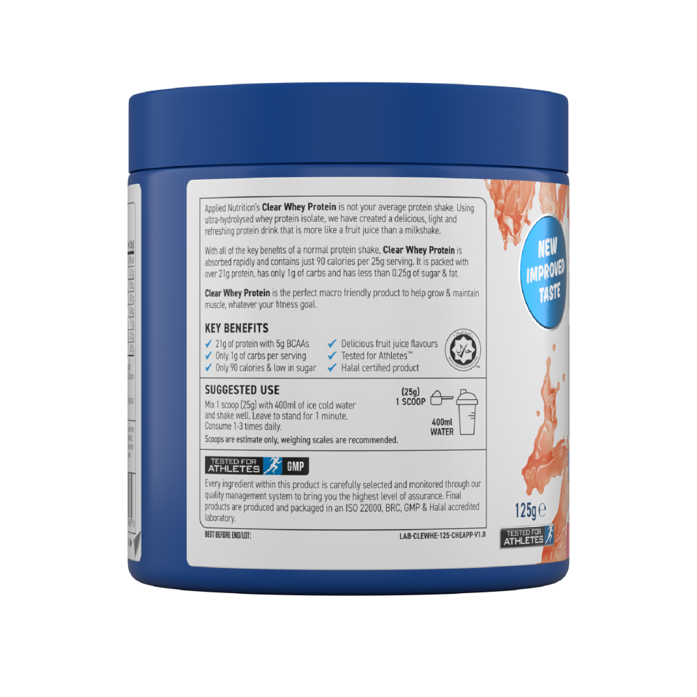 APPLIED CLEAR WHEY STRAWBERRY & RASPBERRY 125G