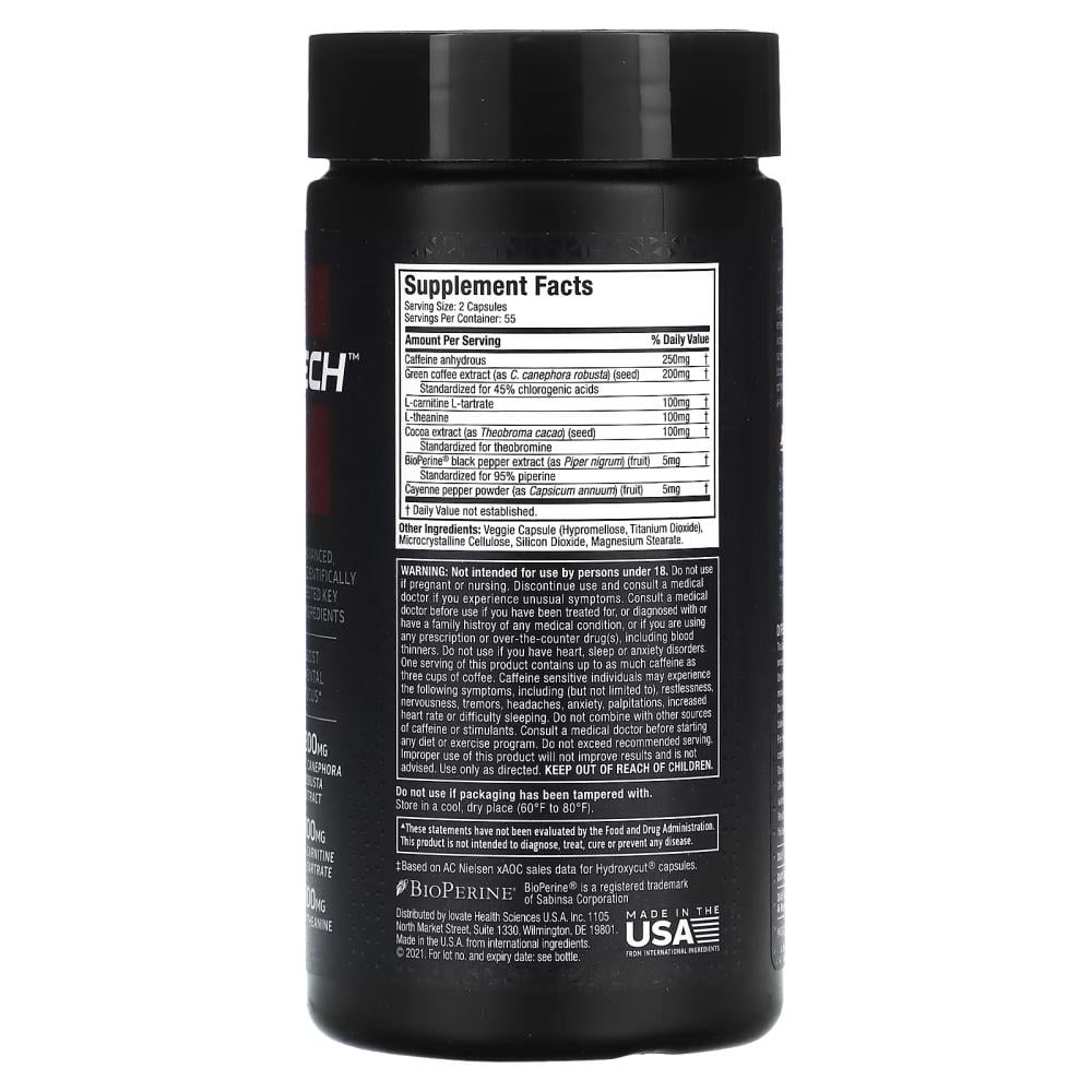 MT HYDROXYCUT HARDCORE ELITE 110 CAPS
