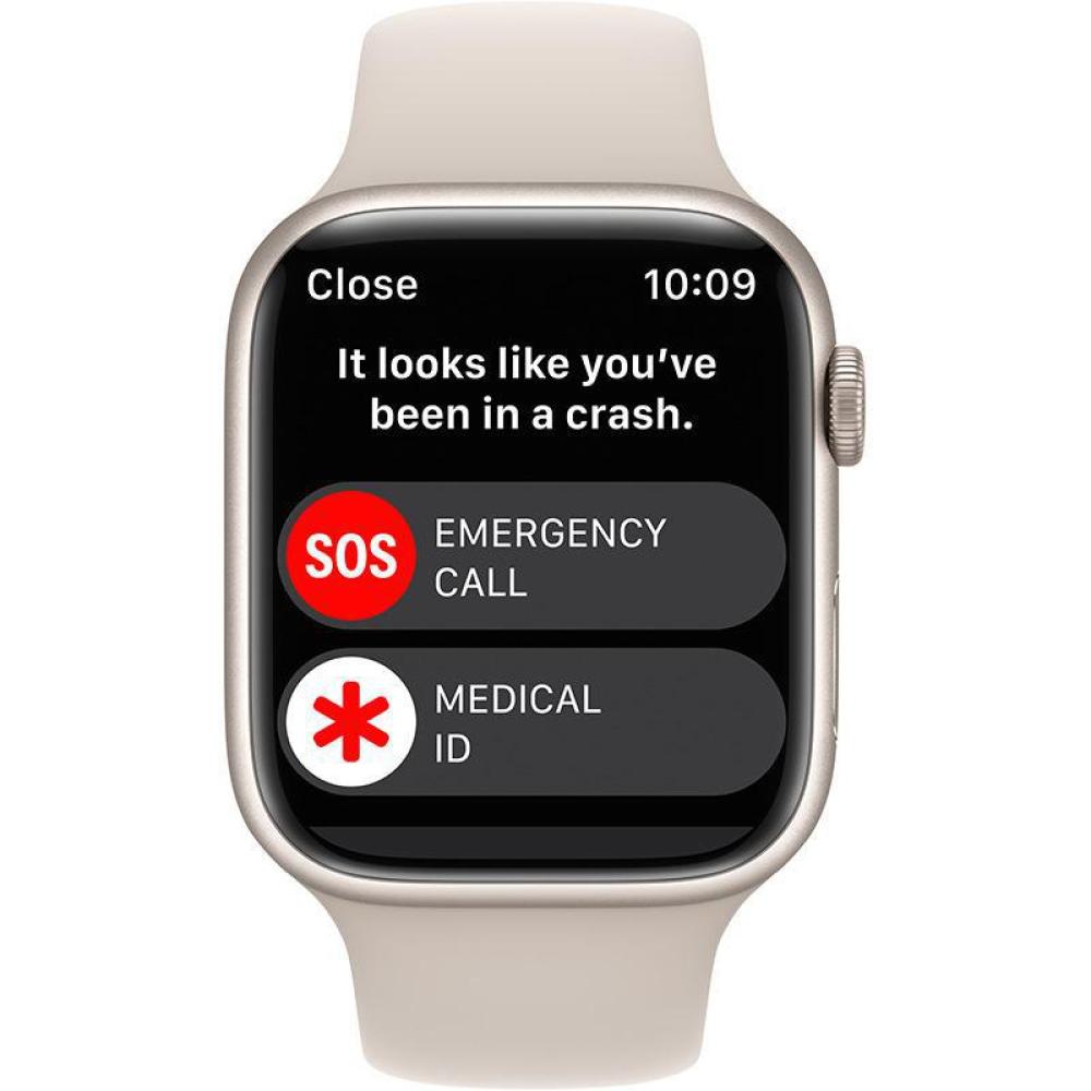 ساعة أبل الاصدار 8 مقاس 41 ملم (Apple Watch Series 8 Starlight) GPS - ضوء النجوم