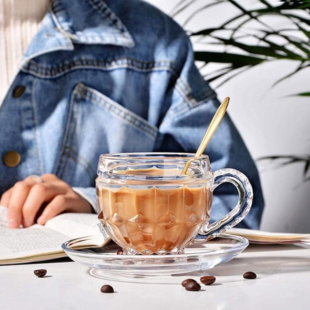 طقم اكواب شاي زجاجية