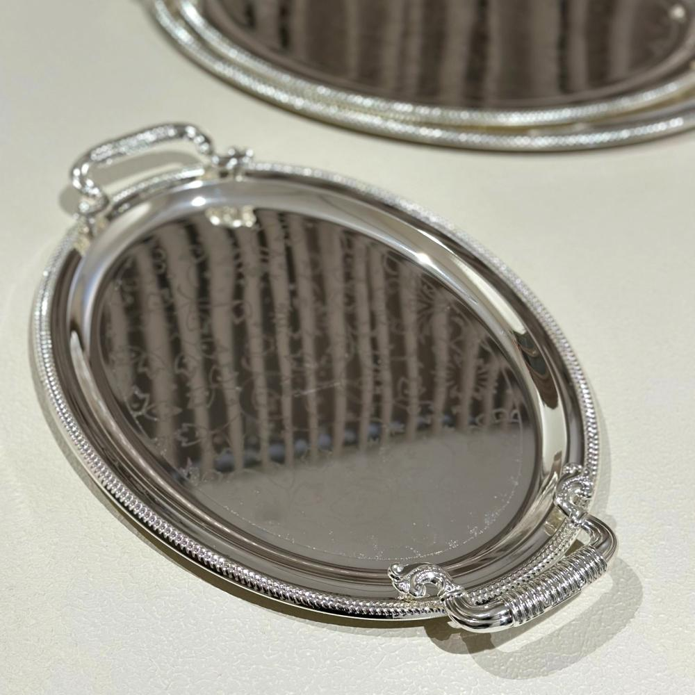 صينية تقديم معدن