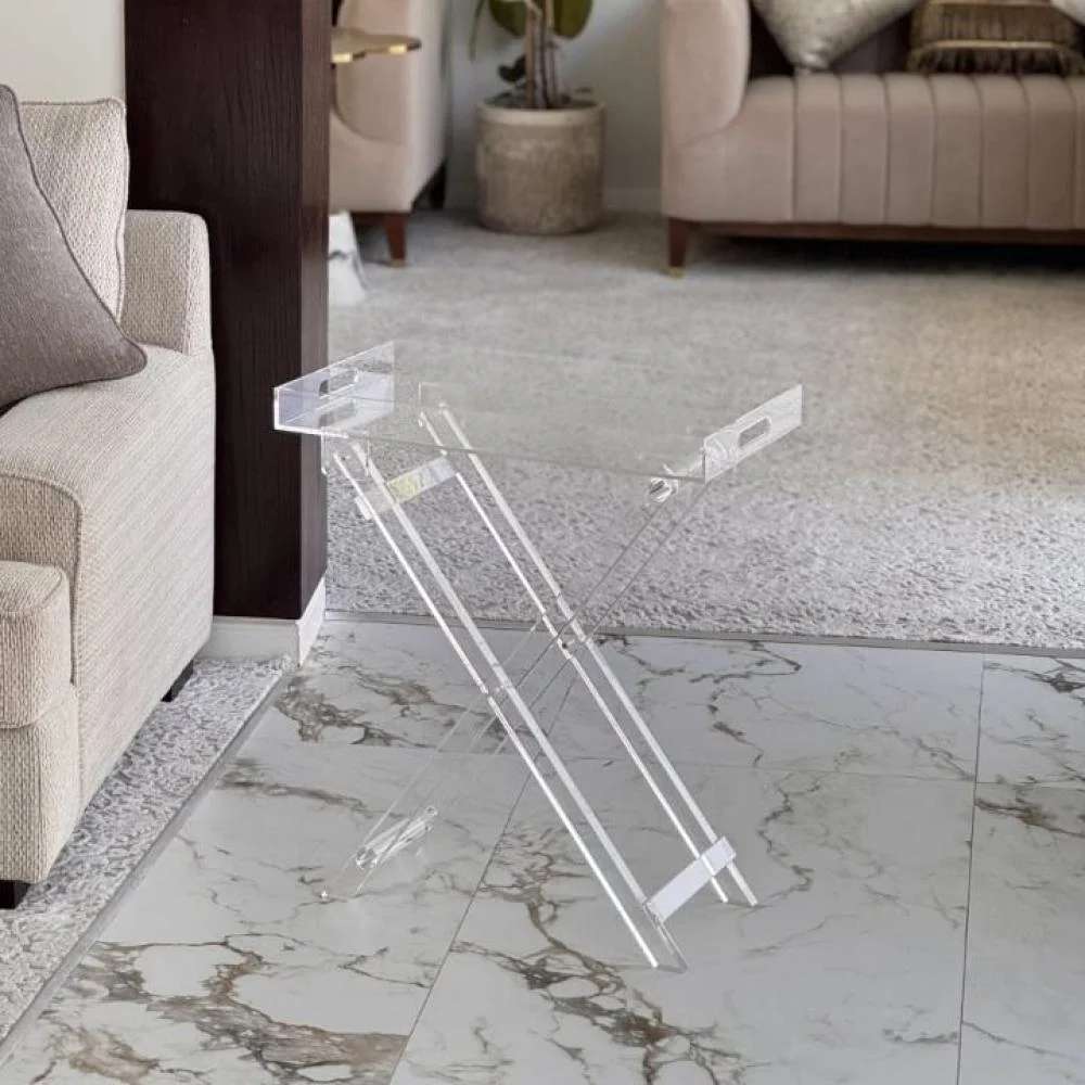 طاولة خدمة اكريلك قابلة للطي