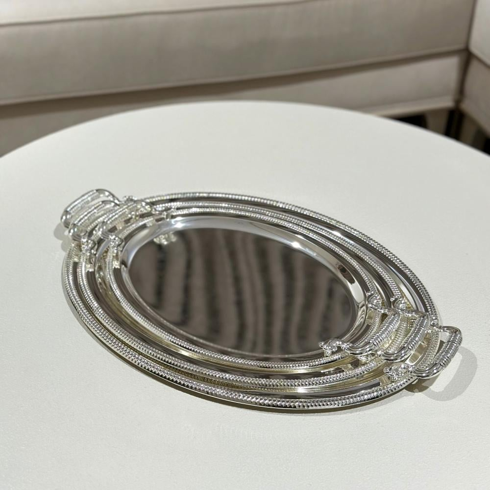 صينية تقديم معدن