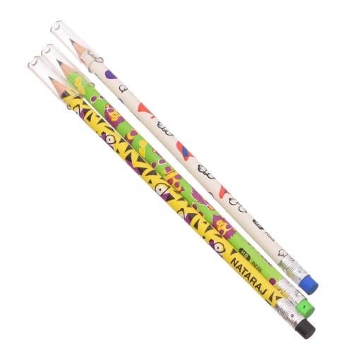 ناتراج ستايلز HB ممحاة عبوة 3 - Nataraj Styles HB Pencil RT 3P Pouch