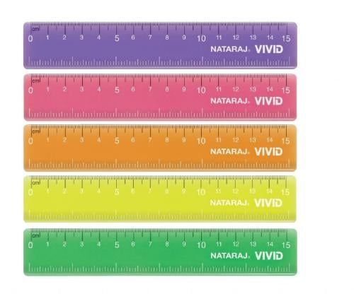 ناتراج فيفيد مسطرة 30 سم ألوان - Nataraj Vivid Scale 30cm Assorted