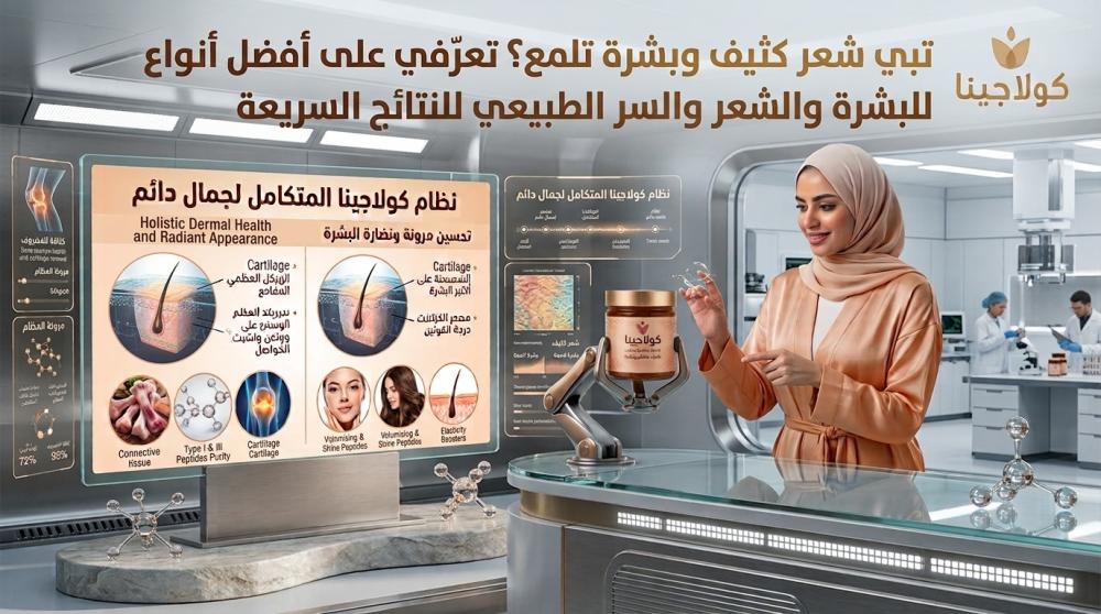 تبي شعر كثيف وبشرة تلمع؟ تعرّفي على أفضل أنواع الكولاجين للبشرة والشعر