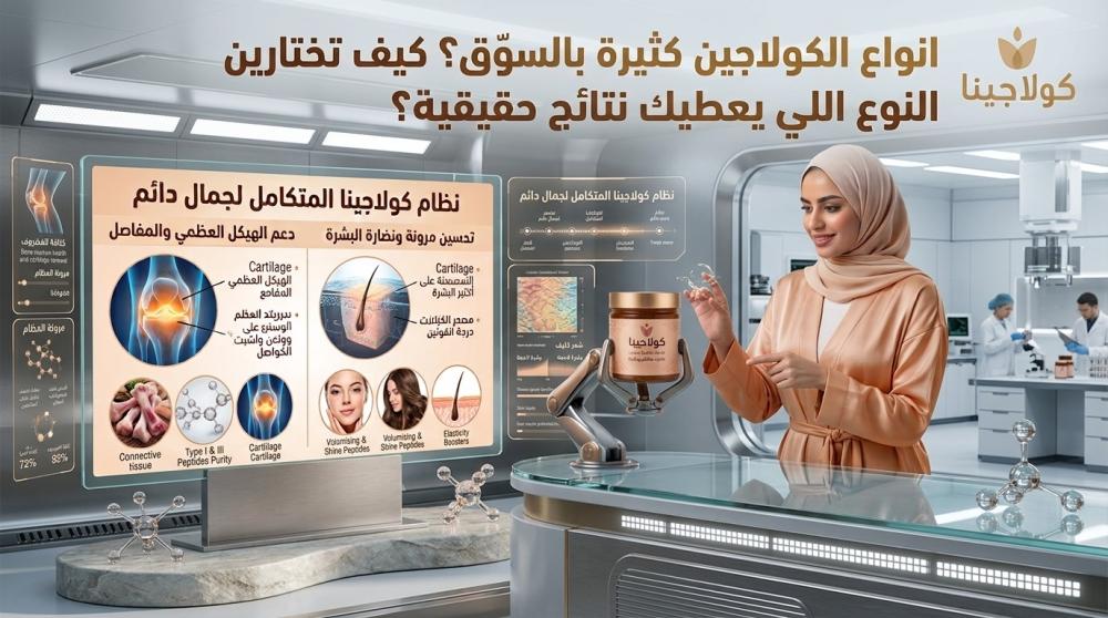 انواع الكولاجين كثيرة بالسوّق؟ كيف تختارين النوع اللي يعطيك نتائج حقيق