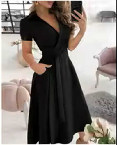 فستان نسائي قصير بدون أكمام