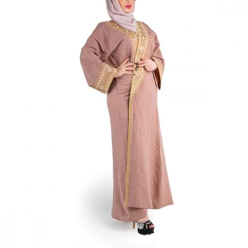 عباية بشت الياسمين لون وردي