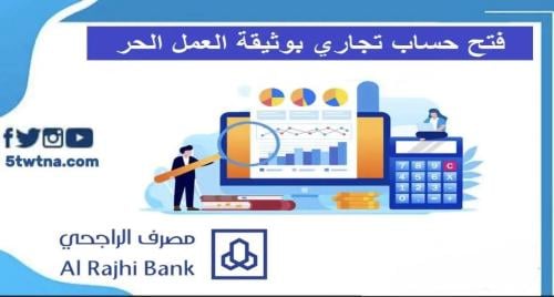 فتح حساب تجاري بوثيقة العمل الحر