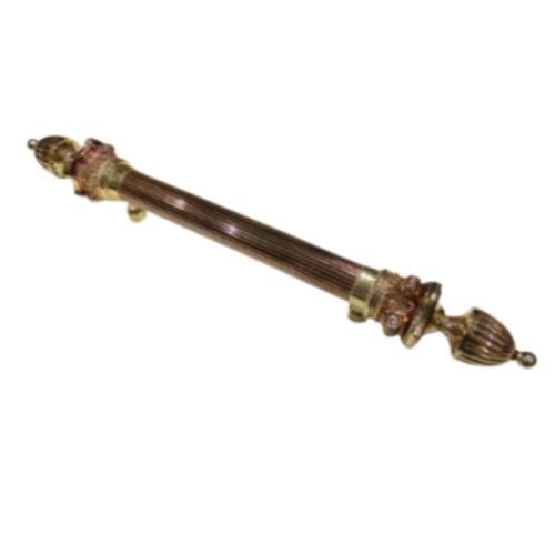 مسكة باب خارجي ملكي ذهبي مع نحاسي 85 cm
