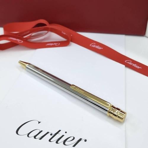 قلم رجالي كارتير ذهبي فضي