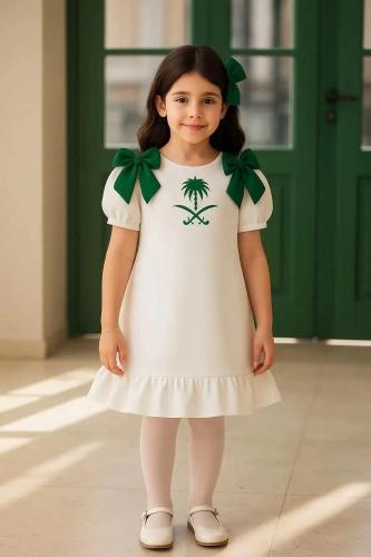 فستان بناتي اليوم الوطني