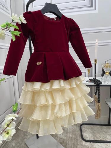 فستان أطفال أنيق للمناسبات - تصميم فاخر وألوان راقية