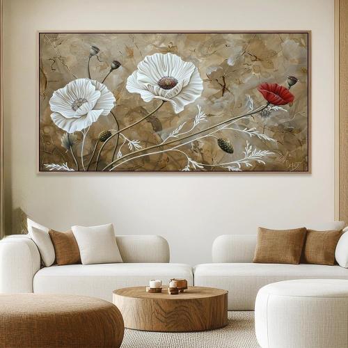 لوحات ورد واشجار تصميم عصري