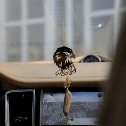 تعليقة سيارة بلاسم ع شكل صقر- مع كسرة العود