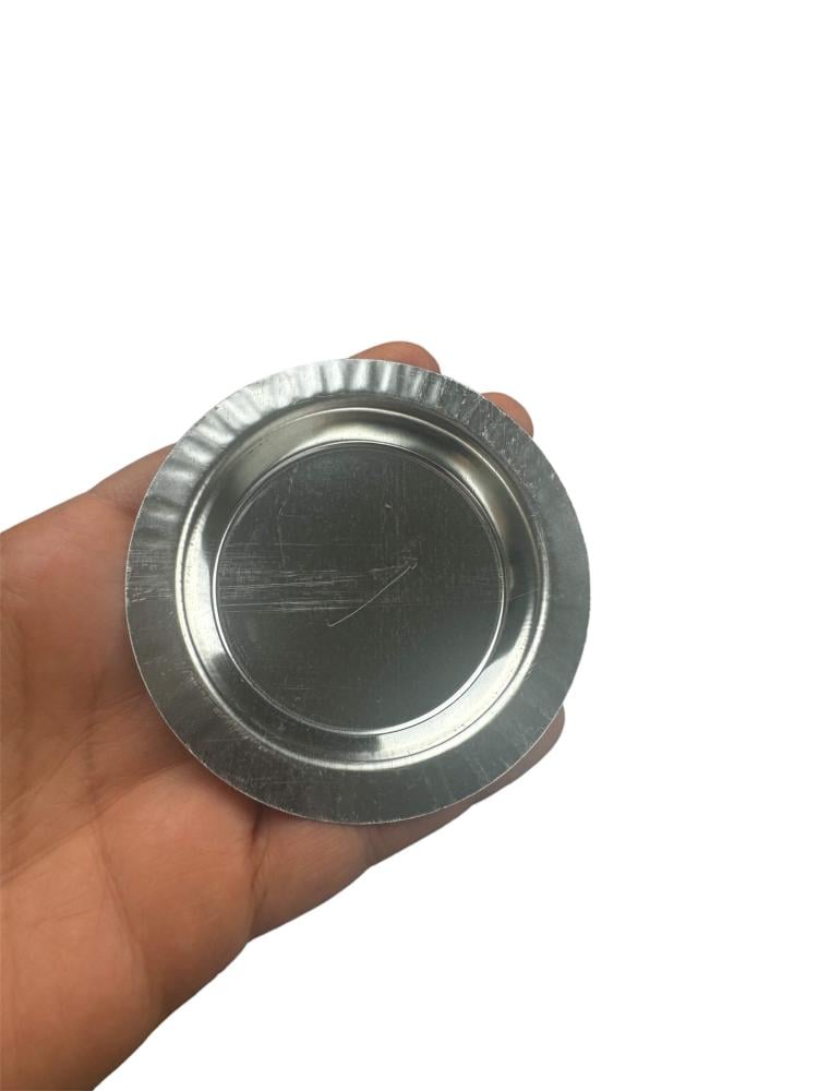 حامل فحم  ( 50 حبة ) بدون فتحات بسعر الجمله( فضي)