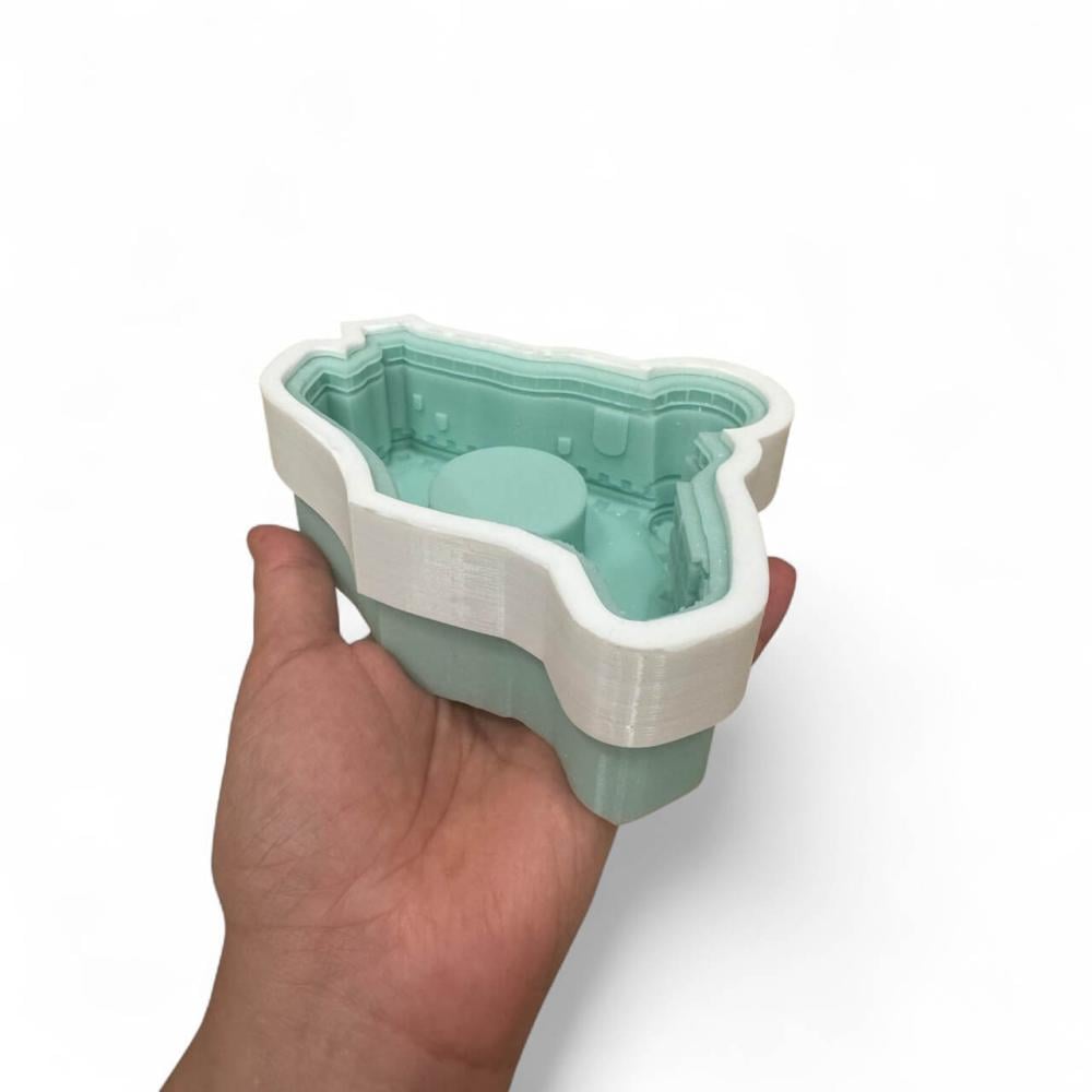 قالب سيليكون مبخرة خريطة بطابع قصر المصمك