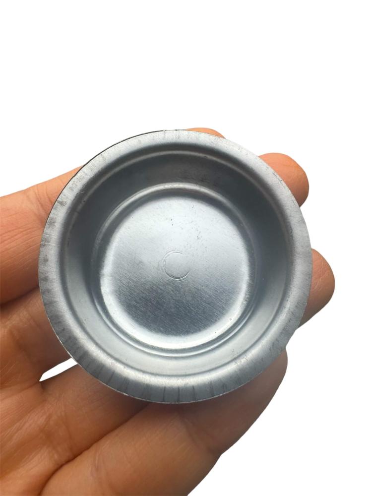 حامل فحم  ( 50 حبة ) بدون فتحات بسعر الجمله( فضي)