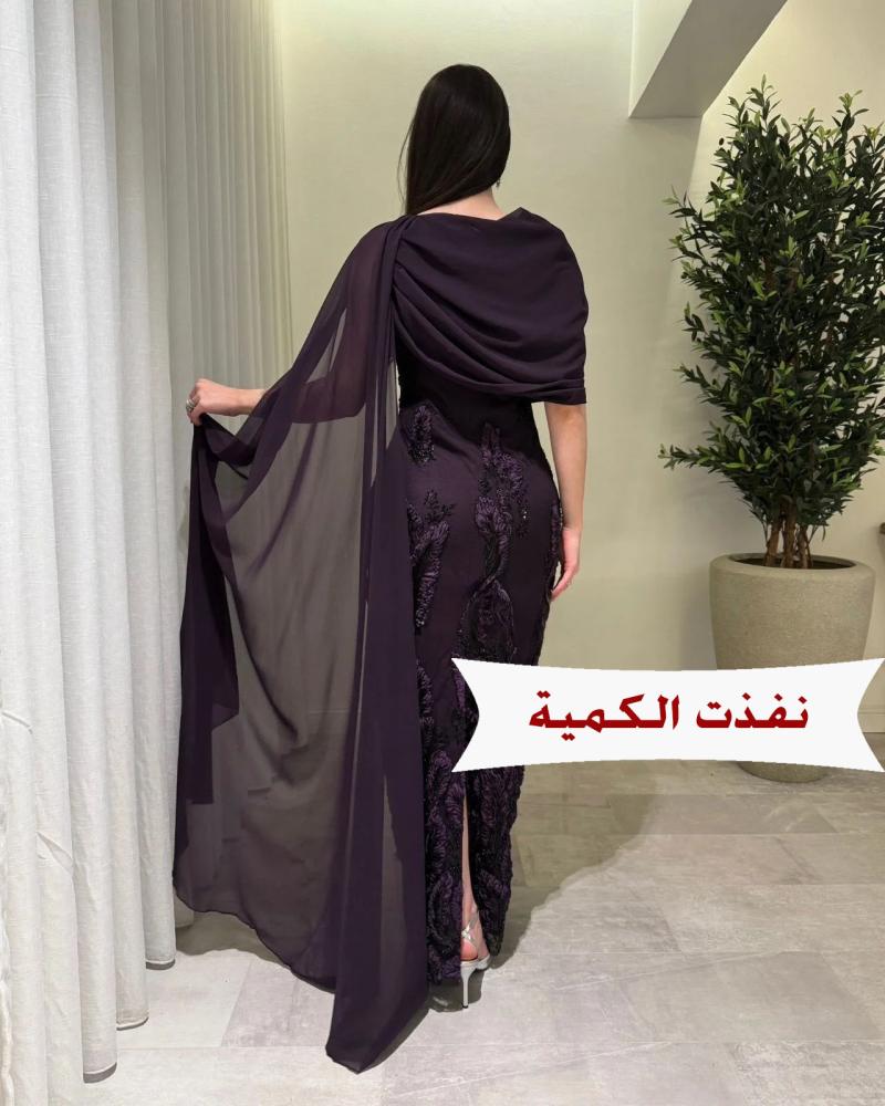 فستان سهرة شيفون مميز