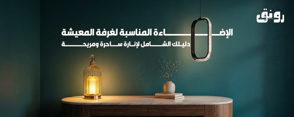 الإضاءة المناسبة لغرفة المعيشة