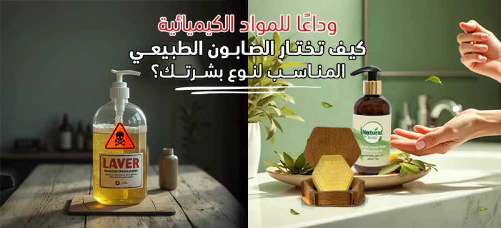 وداعًا للمواد الكيميائية: كيف تختار الصابون الطبيعي المناسب لنوع بشرتك