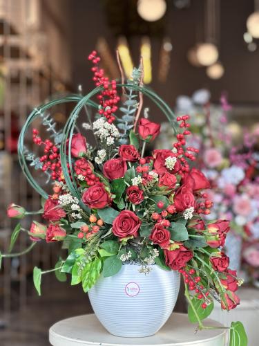 فازة ورد صناعي L25