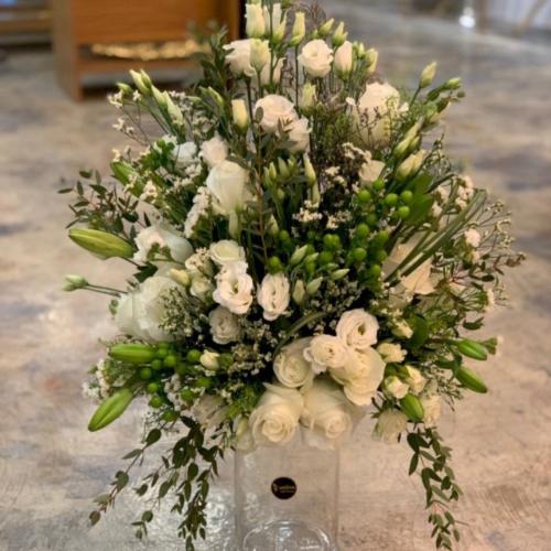 فازة ورد طبيعي فخمة