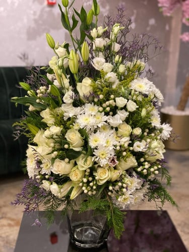 فازة ورد طبيعي N24