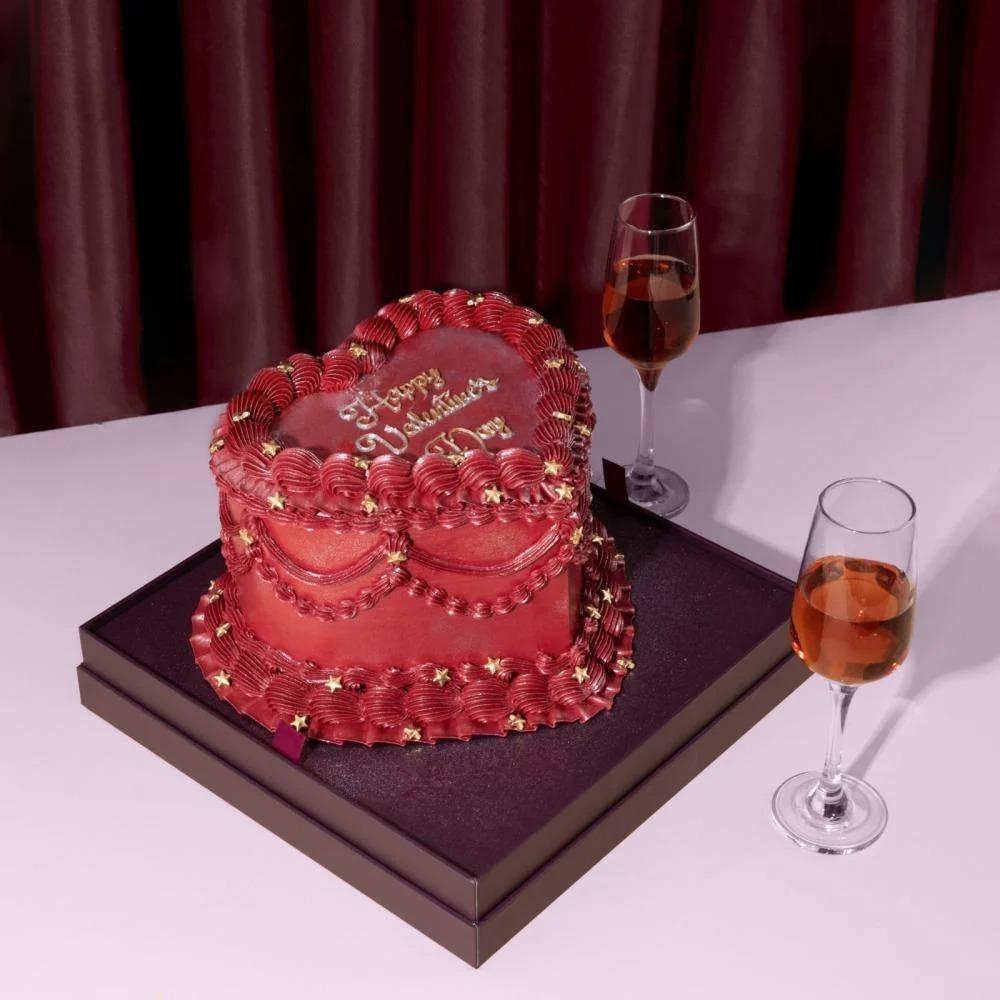 كيك عيد الحب