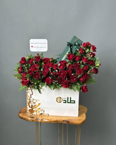 سبحه طاد مع تنسيق ورد