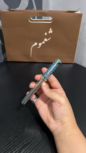 قلم كاتير. ازرق مدموج