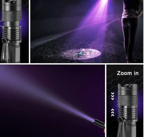 مصباح يدوي LED اضاءة بنفسجية (كاشف عقارب) - مودرن...