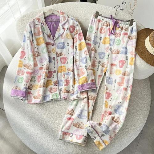 PJS بيجامة نسائية 100% قطن