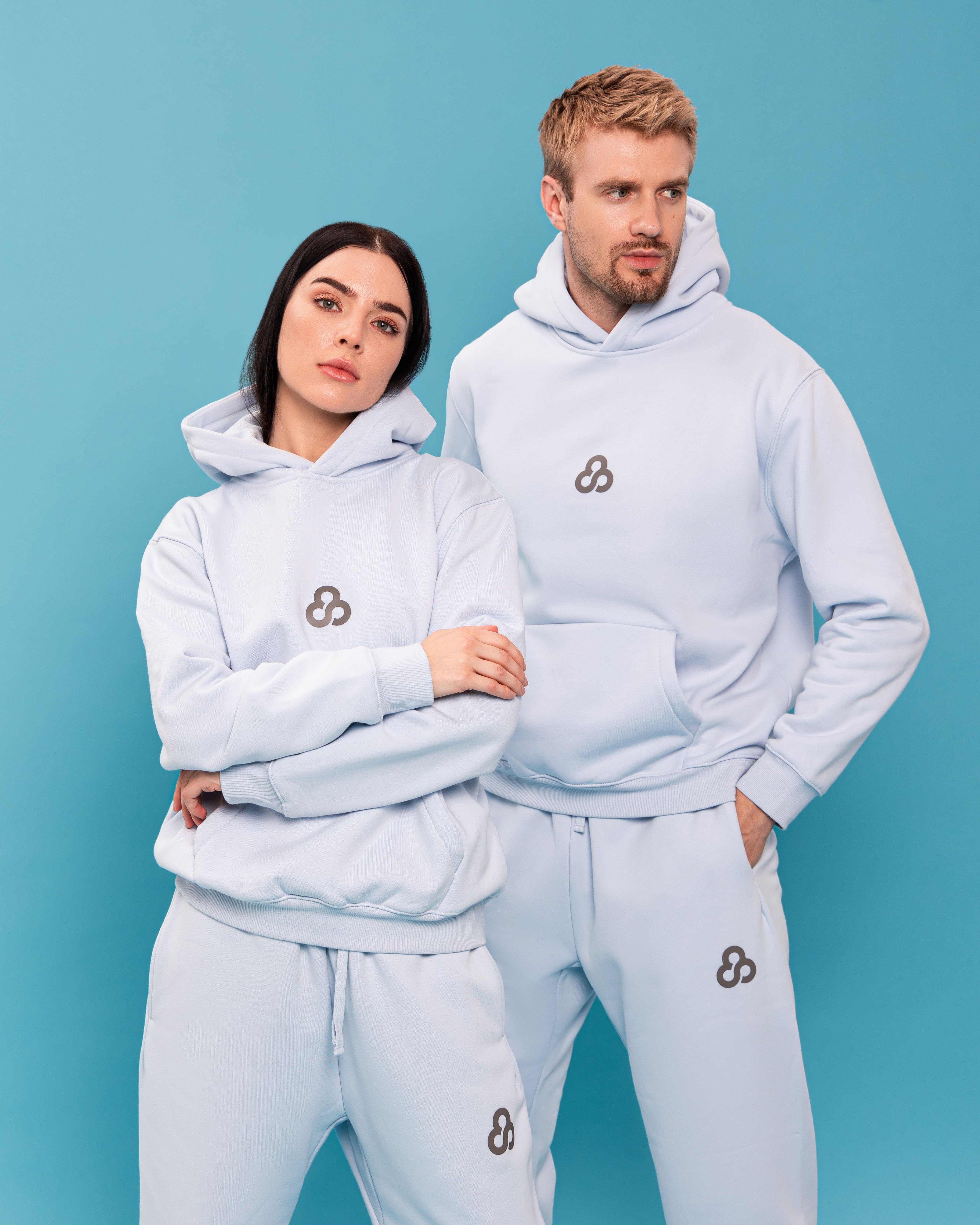 HOODIE  BABY BLUE