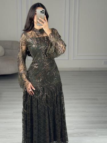 فستان سهره زيتي