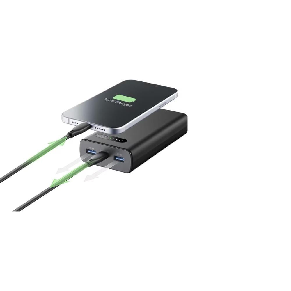 Cellularline PD 3 PORTS Power Bank 10,000 Black