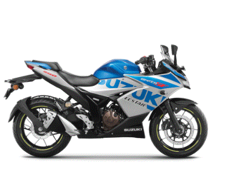 دراجة نارية سوزوكي 250CC ازرق/ابيض