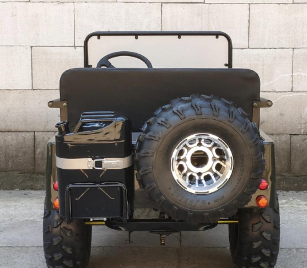 سيارة ميني جيب 4 عجلات 150CC - لون زيتي - Mini Jeep : G7-07