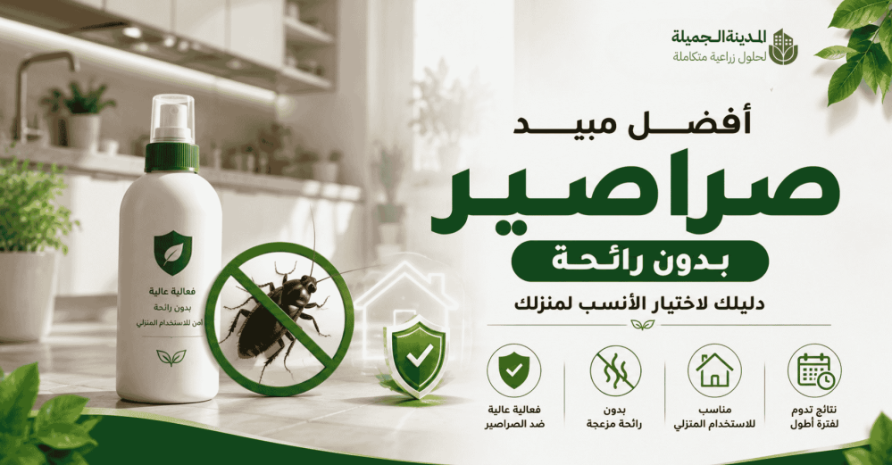أفضل مبيد صراصير بدون رائحة — دليلك لاختيار الأنسب