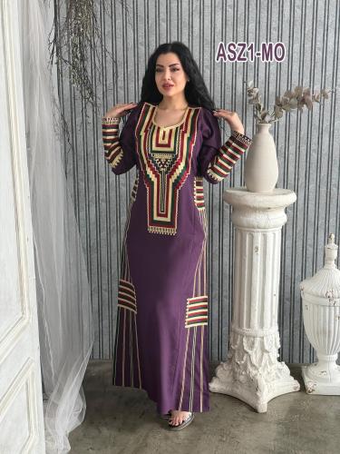 كريب عسيري عزراء جوانب ملون تطريز فلسطيني